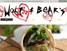 Tablet Screenshot of eatwolfandbears.com